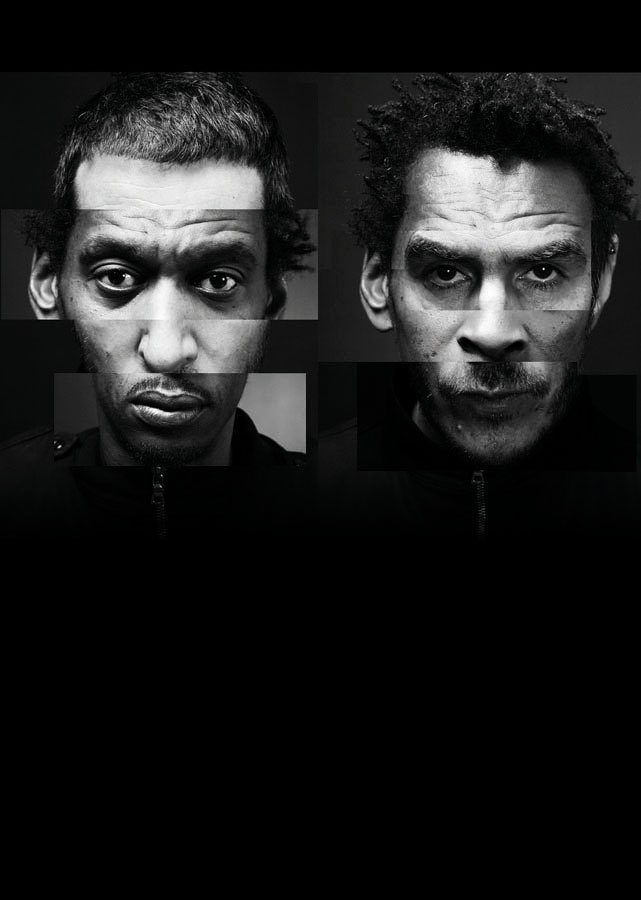 Collage fotografico realizzato per il festival di Meltdown del Southbank Centre. del 2008. Rappresenta la fusione dei volti dei due membri dei Massive Attack
