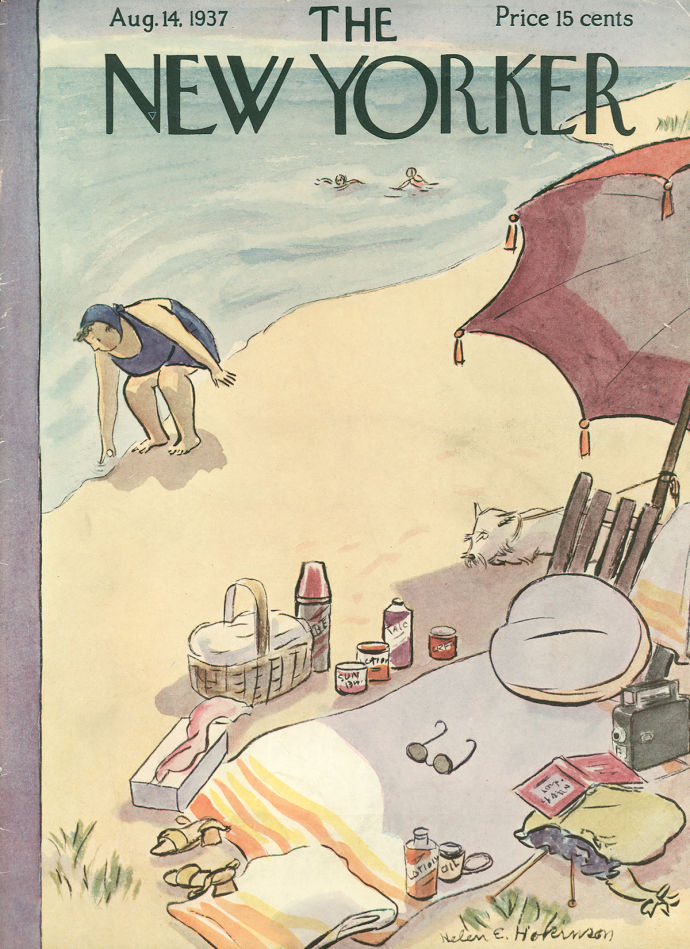 "14 agosto 1937", copertina per The New Yorker, Helen E. Hokinson, 14 agosto 1937