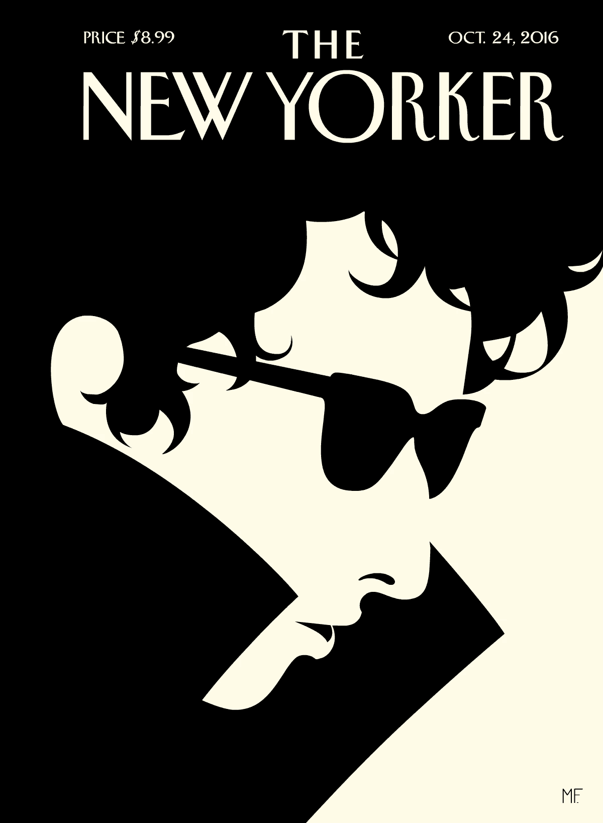 "The Laureate", copertina per The New Yorker, 24 ottobre 2016