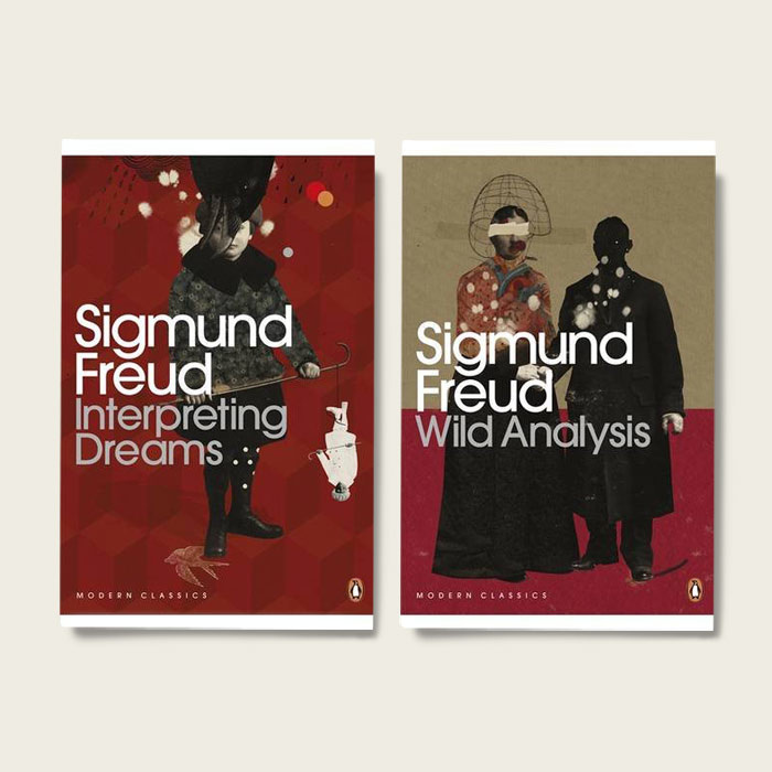 Copertine realizzate da Emmanuel Polanco per gli scritti di Freud pubblicati dalla Penguin Books