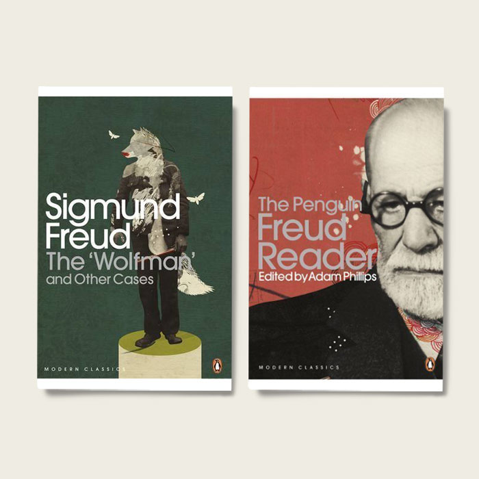    Copertine realizzate da Emmanuel Polanco per gli scritti di Freud pubblicati dalla Penguin Books