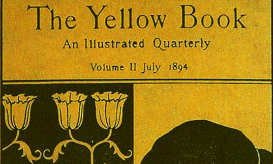 Copertina del numero del luglio 1874 illustrato da Aubrey Beardsley del trimestrale The Yellow book